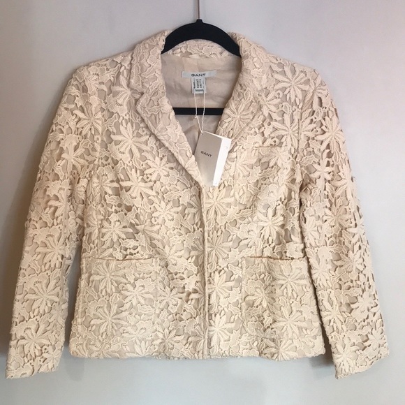 Gant Macrame Cream Blazer - Picture 1 of 8